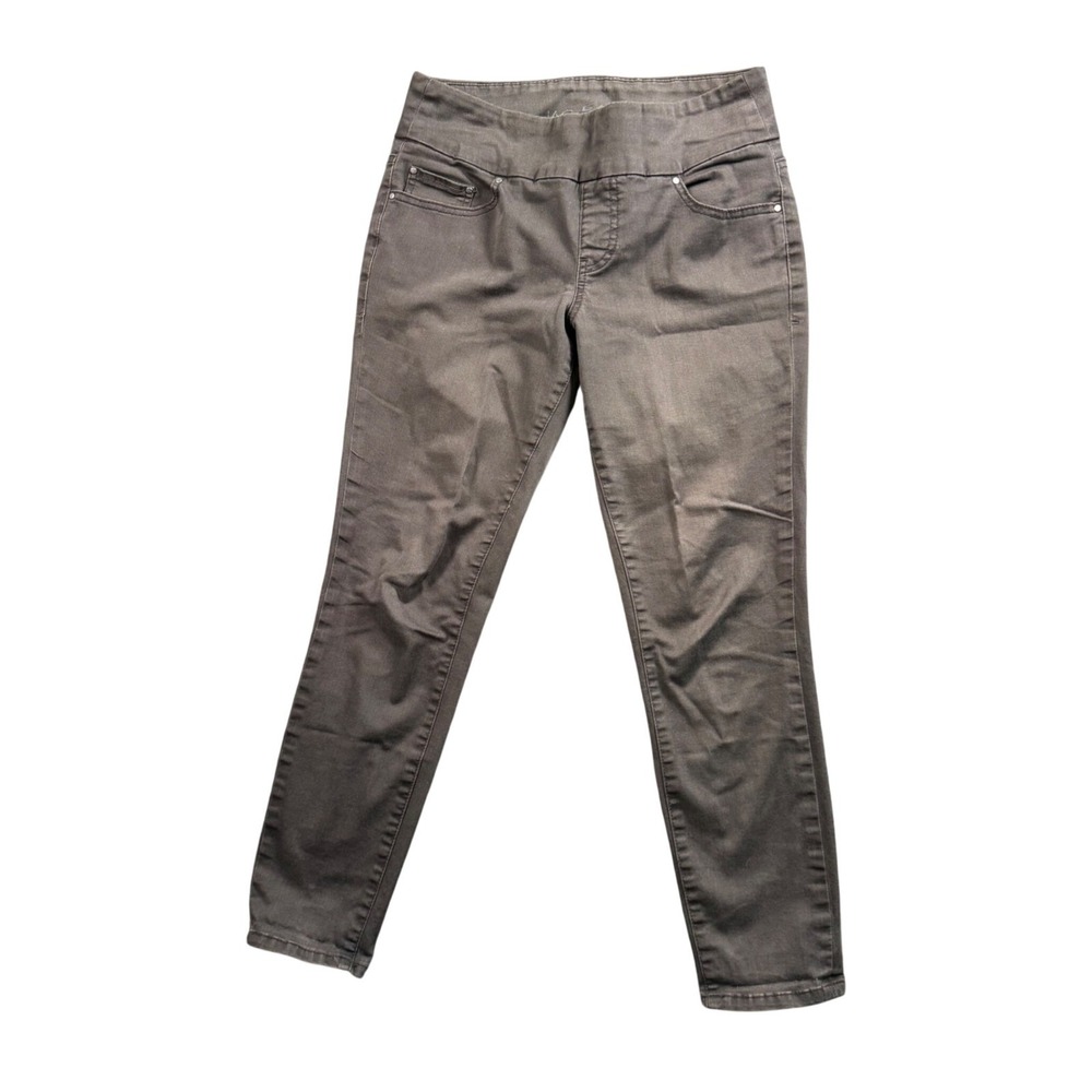 Jag Jeans Pull On Pants‎ Womens 6 Grey Stretch Skinny High Rise Trousers